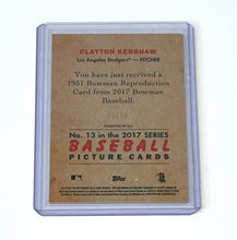 Load image into Gallery viewer, Clayton Kershaw Chrome 1951 Reproduction Card #13