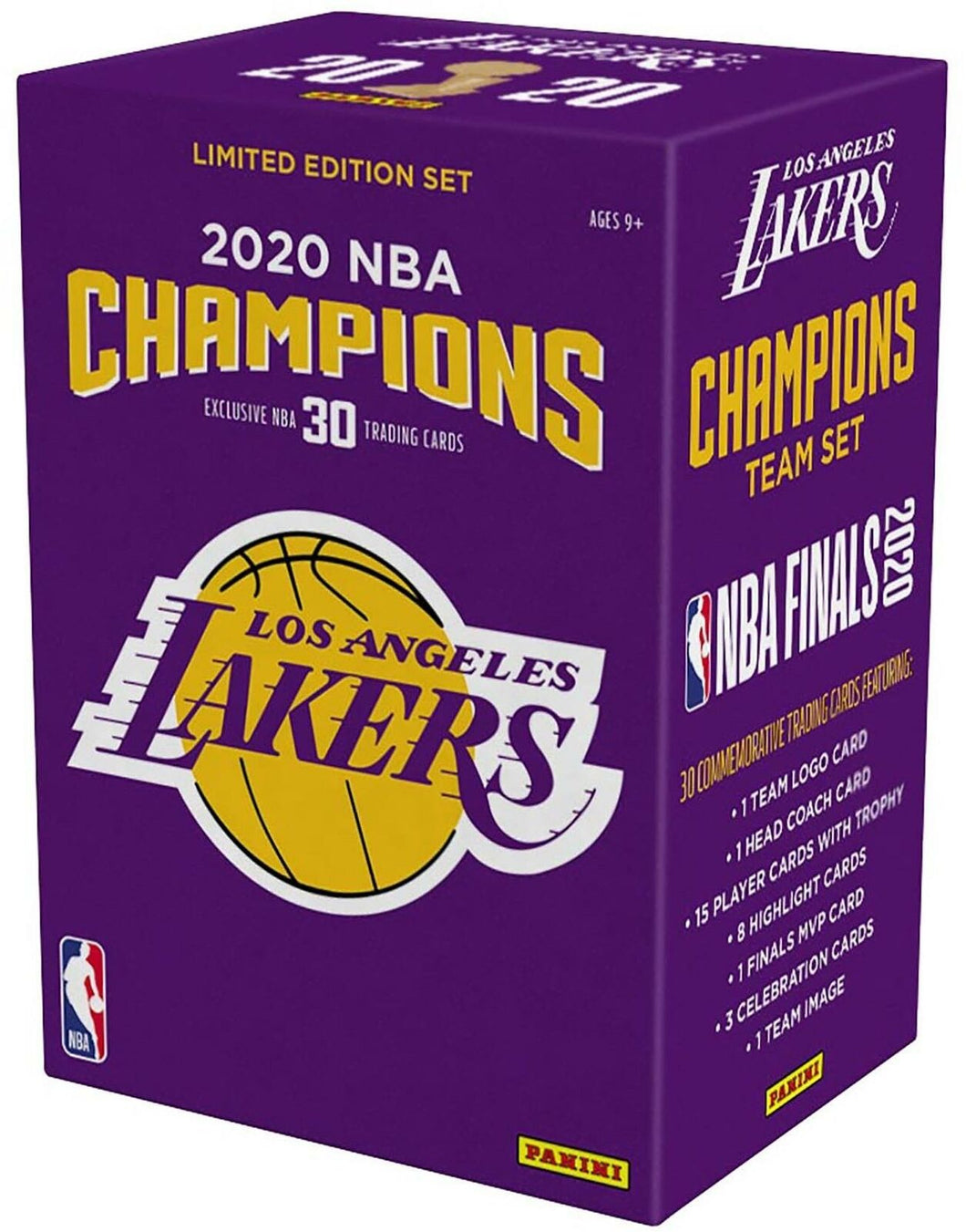 Los Angeles Lakers 2020 NBA Finals Champions 30 Card Team Set